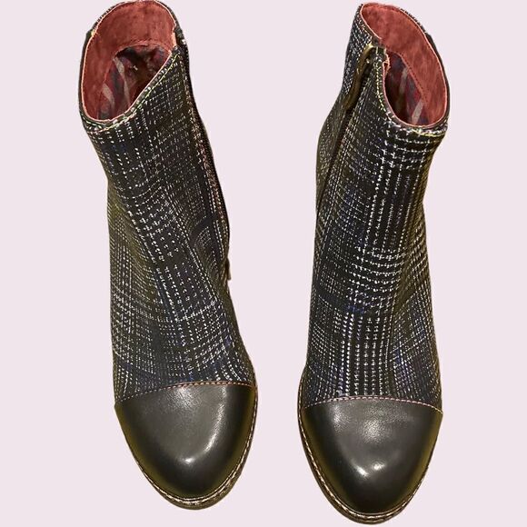 Laura Vita Made in France Plaid Booties - Picture 8 of 16